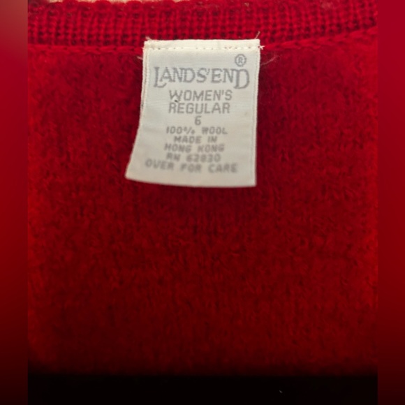 Vintage Lands End Boiled Wool Fitted Jacket - Picture 5 of 6
